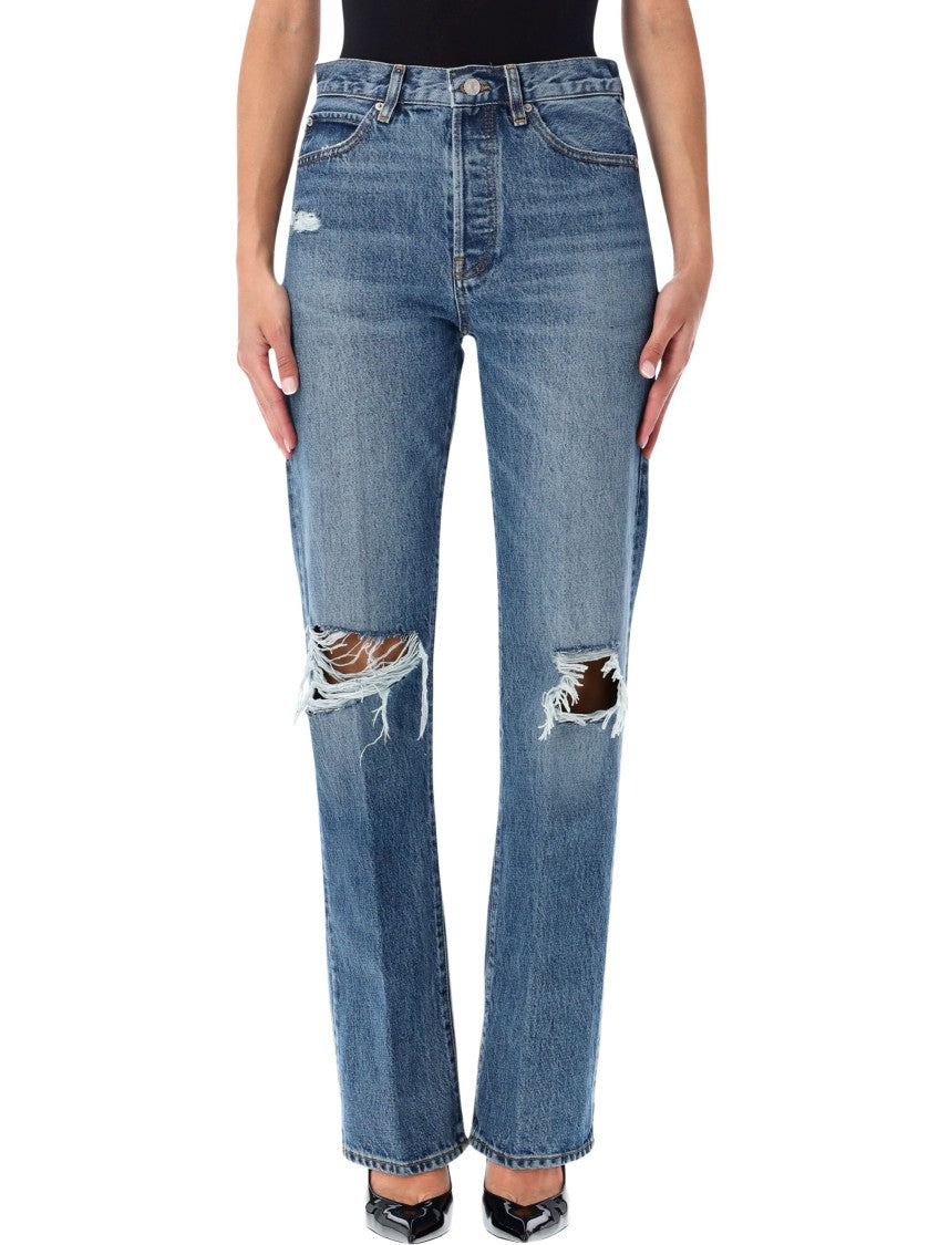 Frame The Vertical High-Rise Straight Jeans