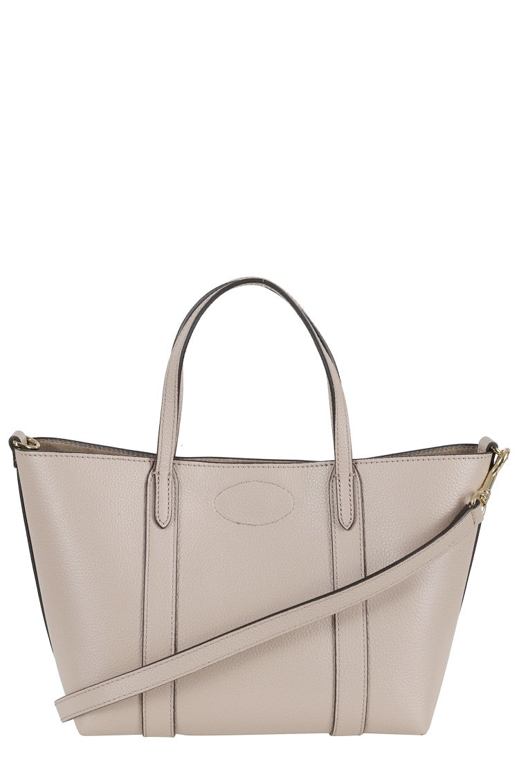 Mulberry Structured Cashmere Taupe Mini Tote With Gold-Tone Hardware