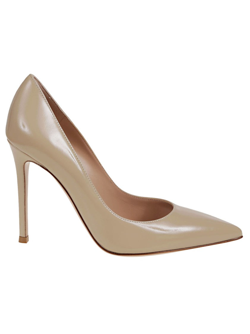 Gianvito Rossi Calfskin Pointed Toe Pumps