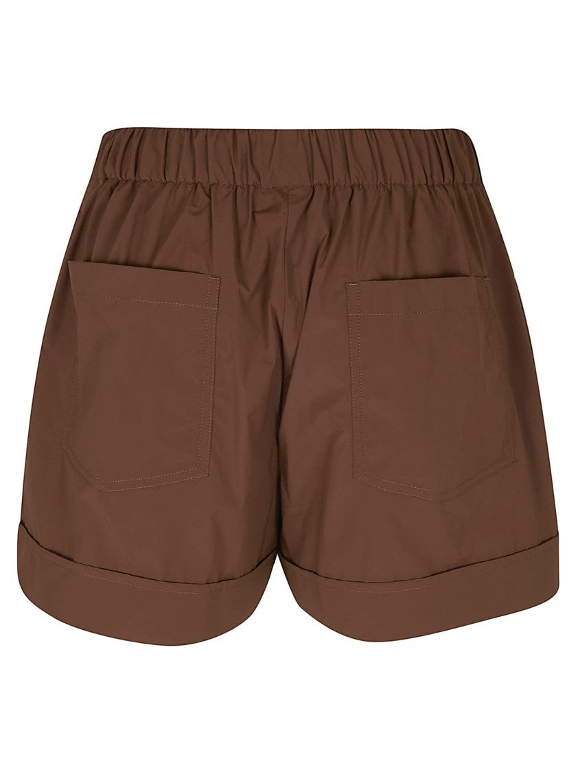 Herno Lightweight Matte Finish Stretch Nylon Shorts With Grosgrain Drawstring
