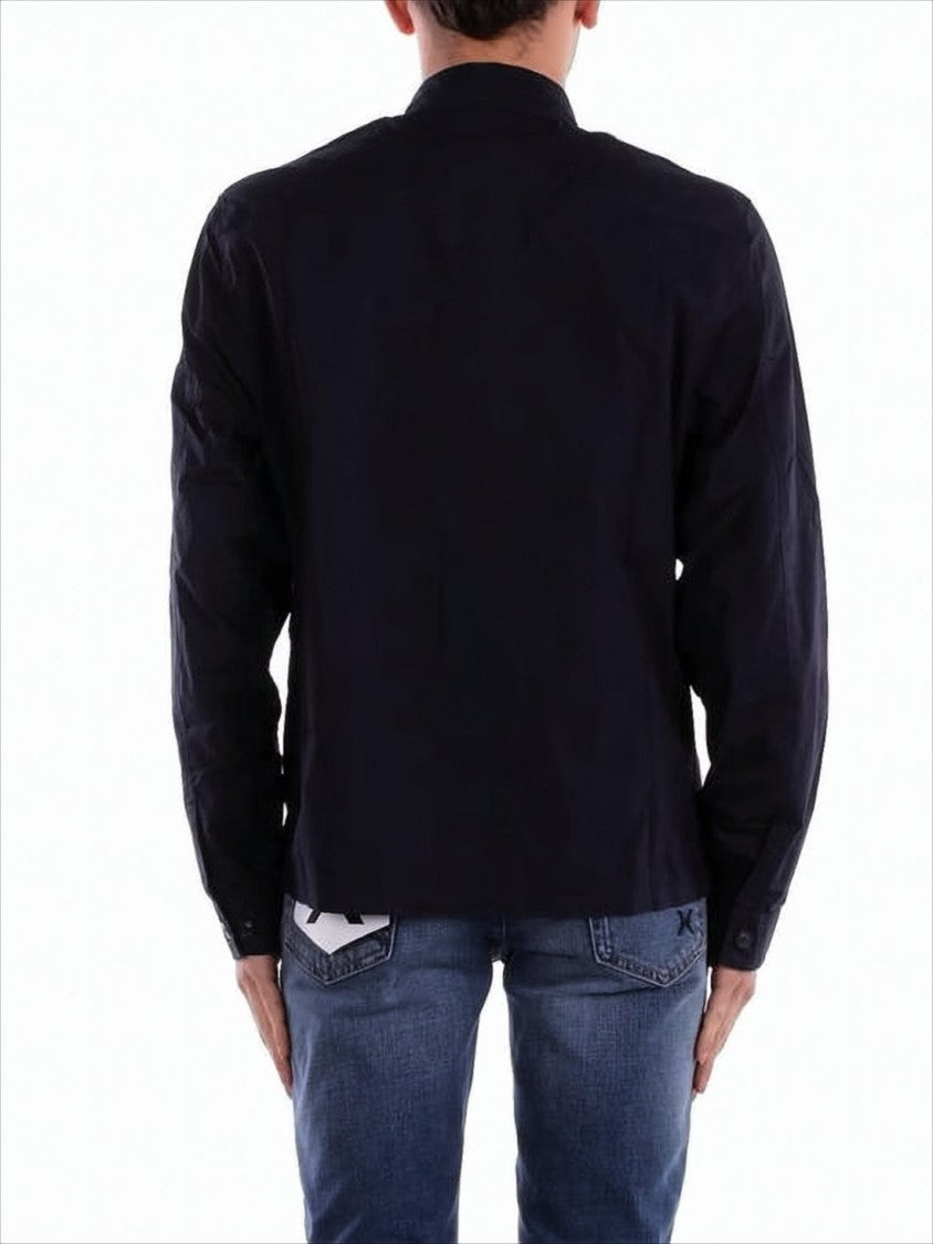 C.P. Company Long-Sleeve Button-Up Shirt With Subtle Logo Patch