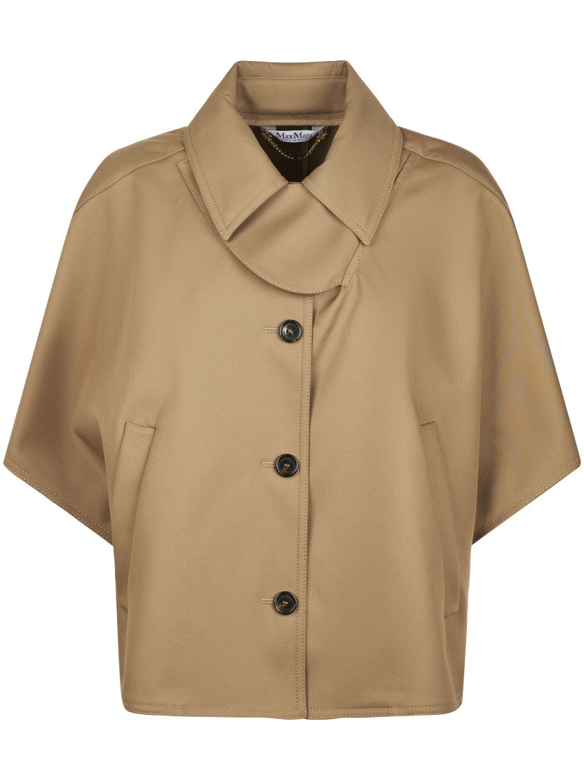 Max Mara Boxy Short Coat With Wide Collar
