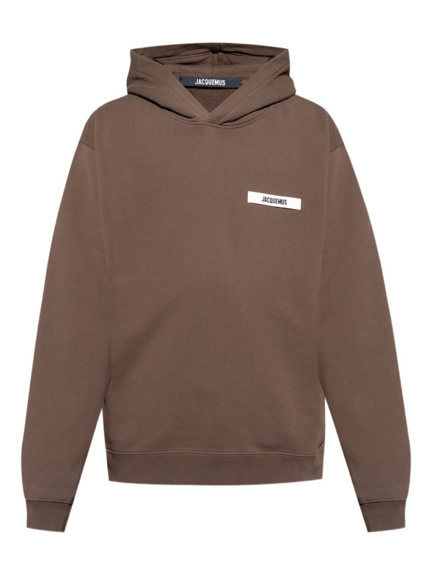 Jacquemus Relaxed Fit Brown Hoodie