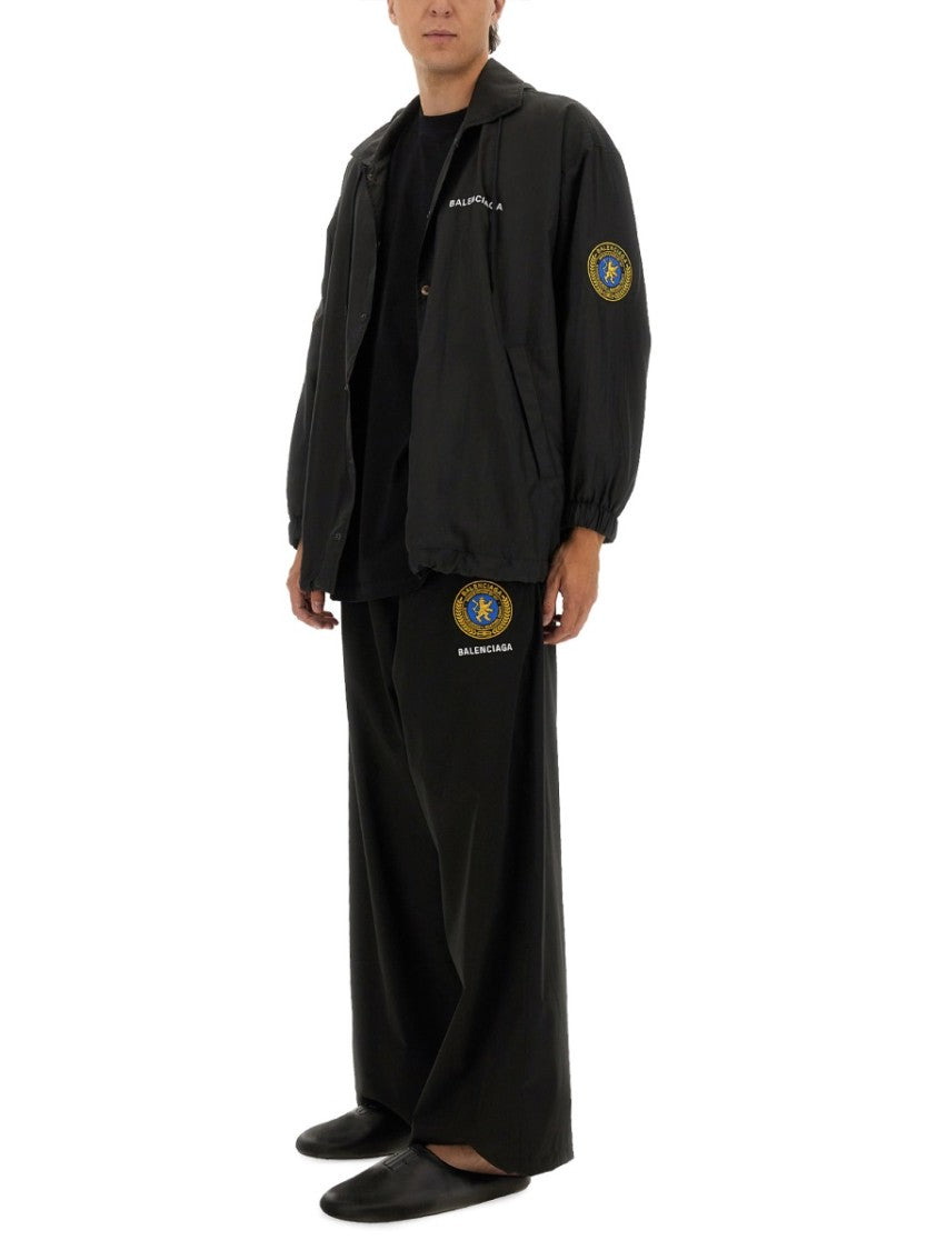 Balenciaga Wide-Leg Logo Tracksuit Sweatpants