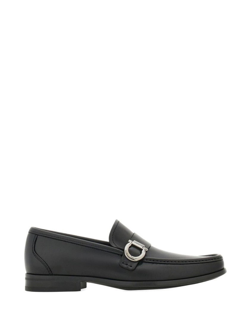Ferragamo Smooth Leather Loafers With Polished Finish