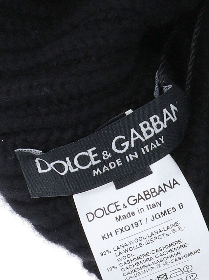 Dolce & Gabbana Cashmere And Wool Beret With Wide Fold