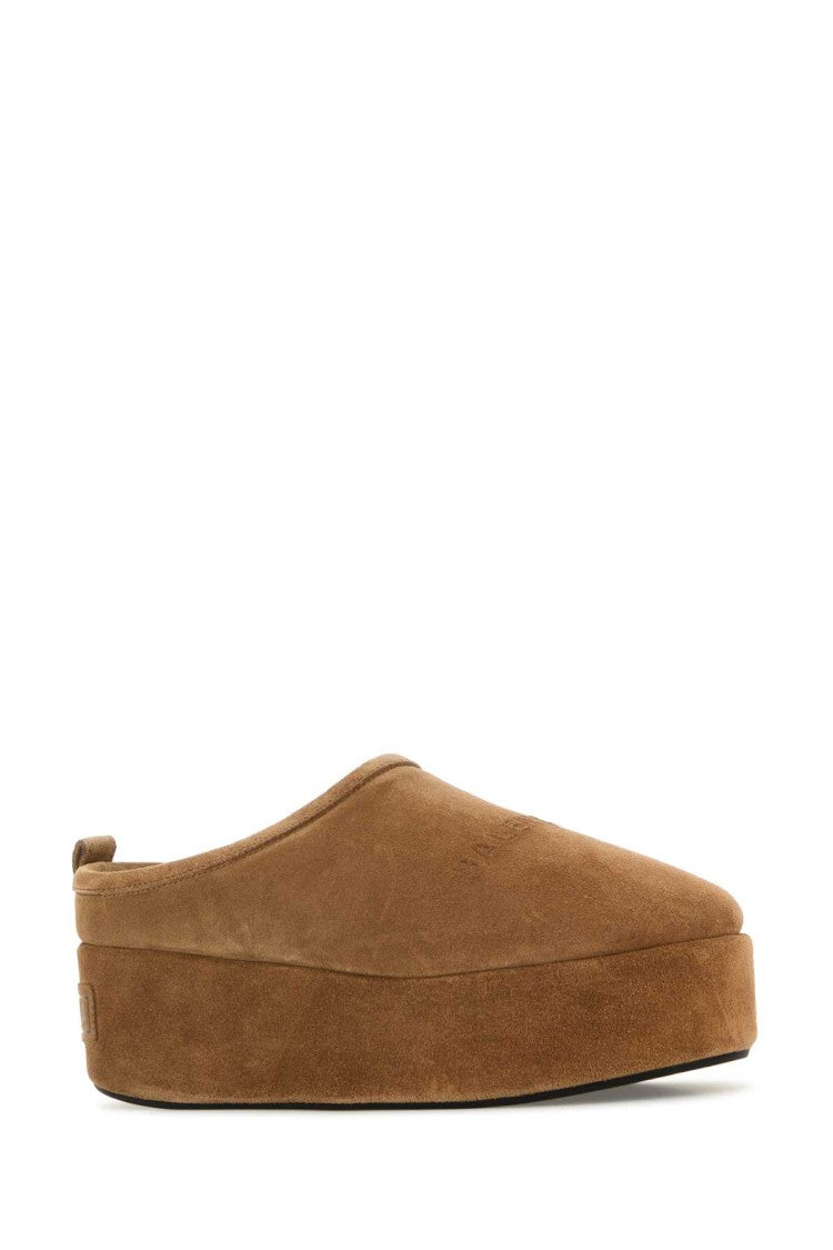 Balenciaga Camel Suede Alaska Soft Slippers