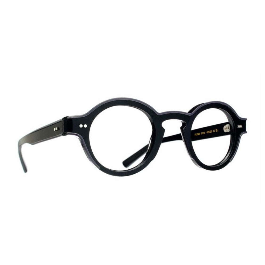 Talla Black Flynn Acetate Round Glasses