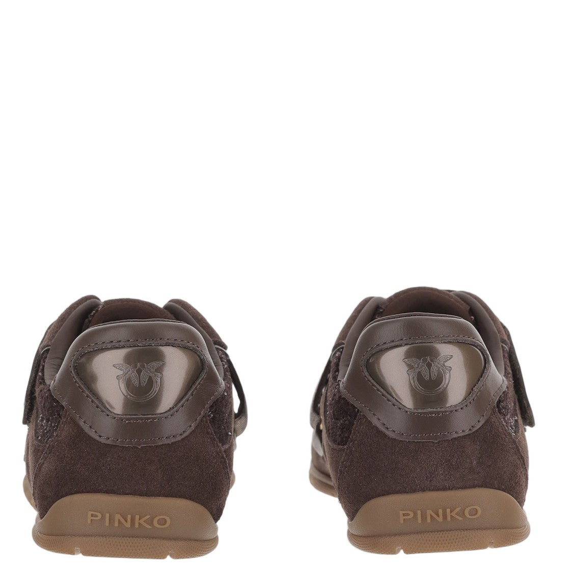 Pinko Brown Yulia 03 Sequined Sneakers