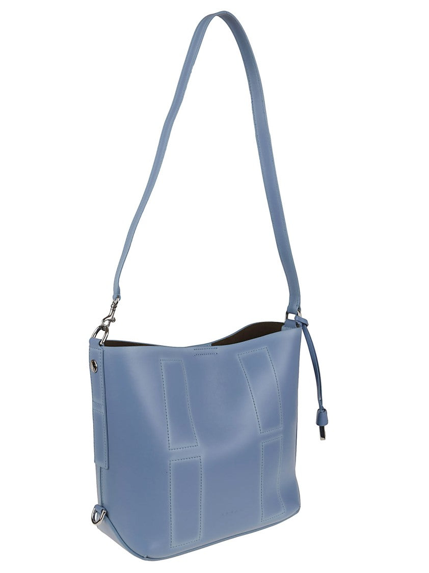 Hogan Smooth Leather Bucket Bag With Adjustable Strap