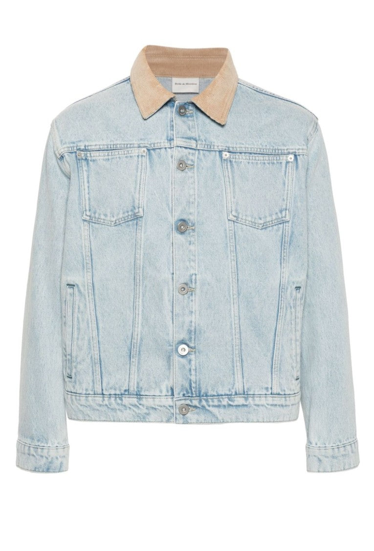 Drôle De Monsieur Light Blue Faded Denim Jacket