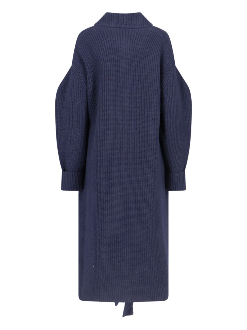 Sa Su Phi Sara Maxi Coat In Blue