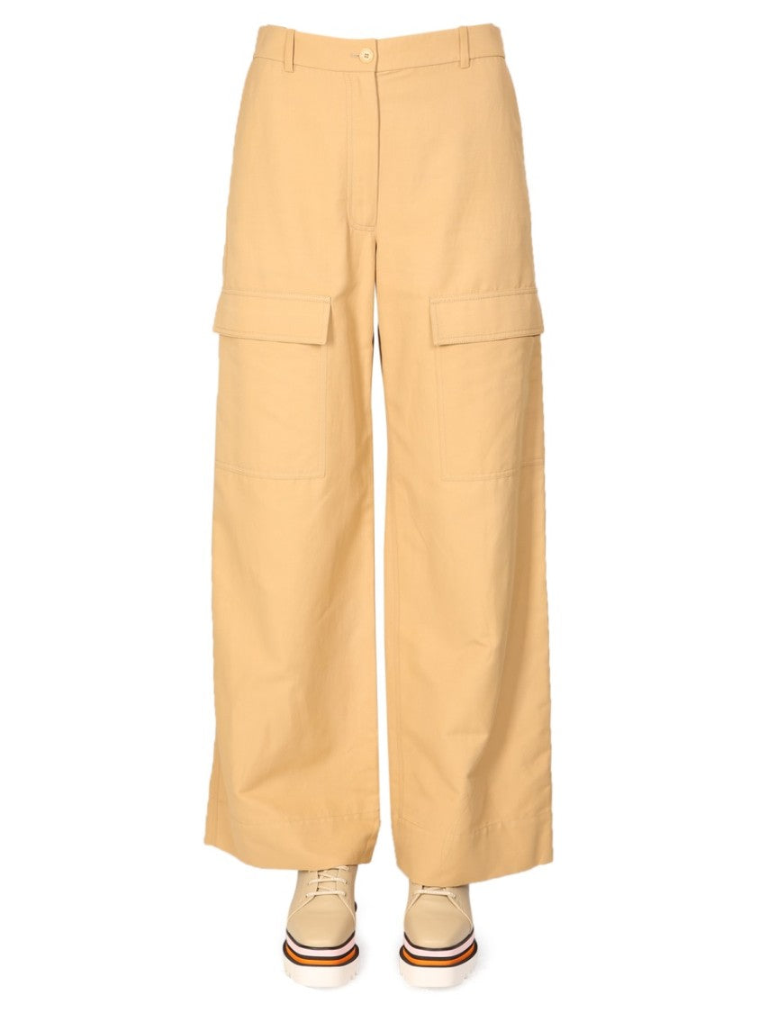 Stella Mccartney Relaxed Wide Leg Cargo Pants