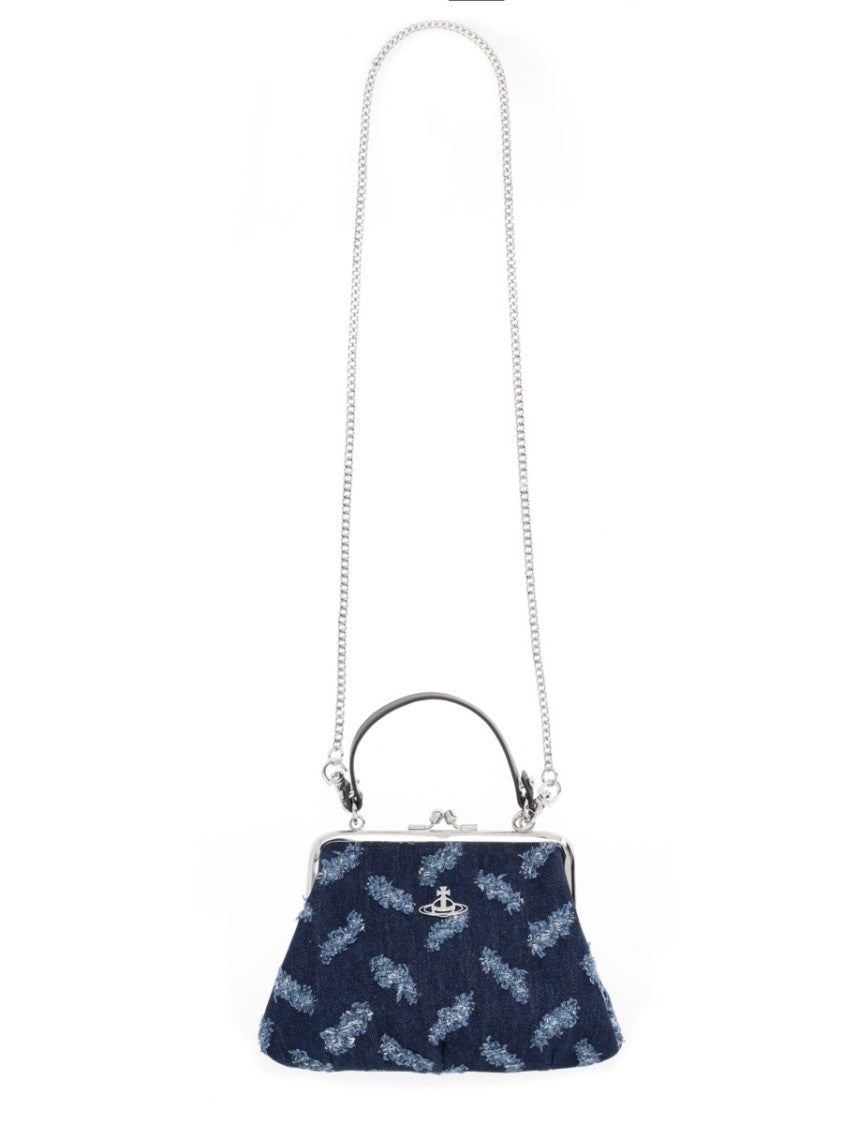 Vivienne Westwood Textured Blue Handbag