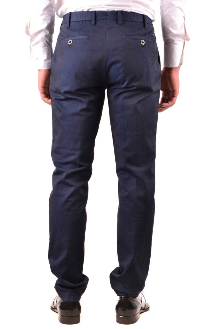Lardini Tailored Blue Trousers With Straight Leg Design