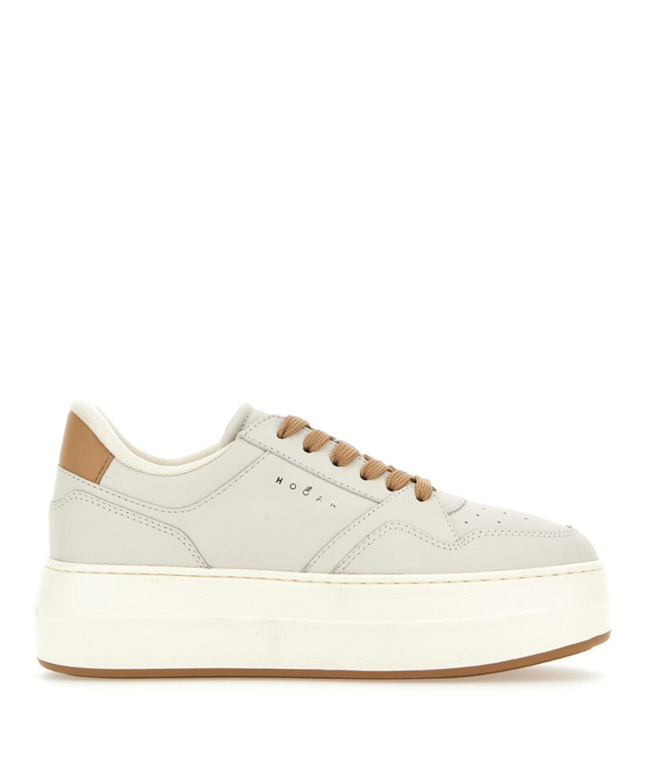 Hogan Platform Sneakers With Perforated Detailing