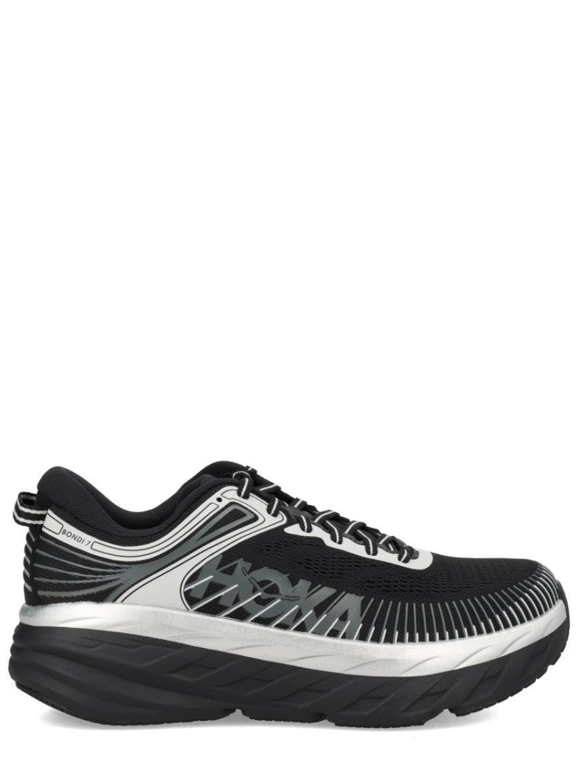 Hoka Bondi 7 Silver Details Sneakers