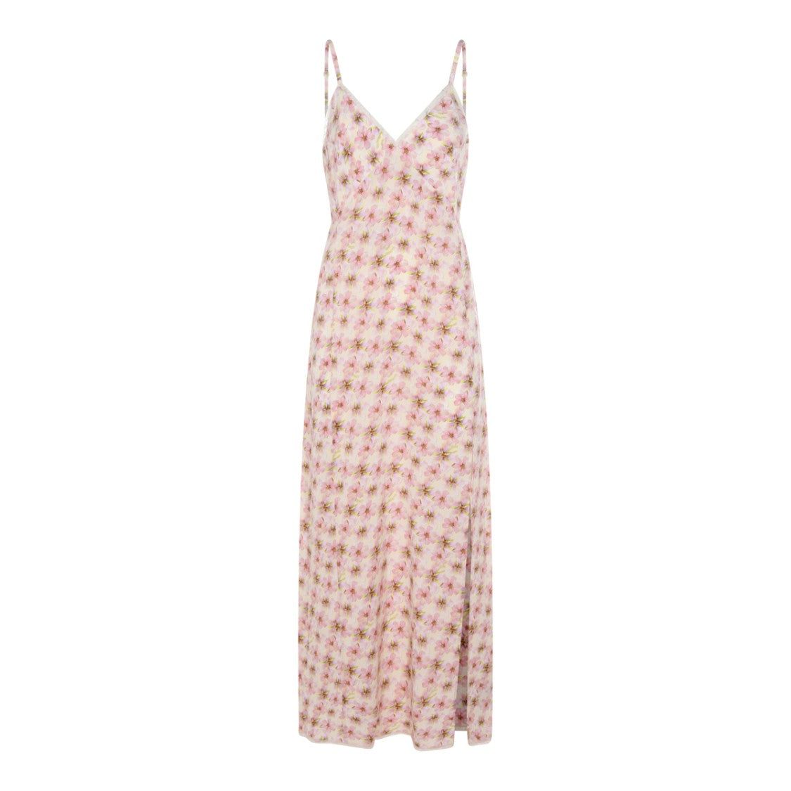 Zadig & Voltaire Pink Floral Viscose Midi Dress