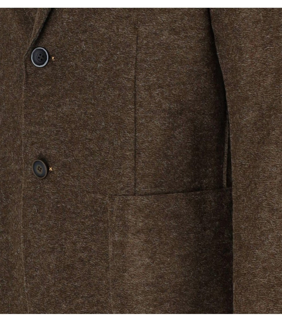 Bob Dover Brown Single-Breasted Jacket