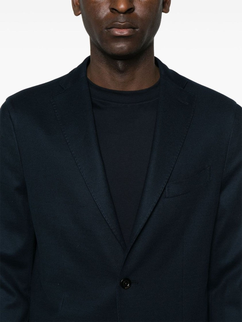 Boglioli Navy Blue Cotton Jacket