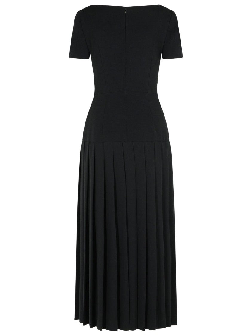 Alessandra Rich Black Virgin Wool Dress