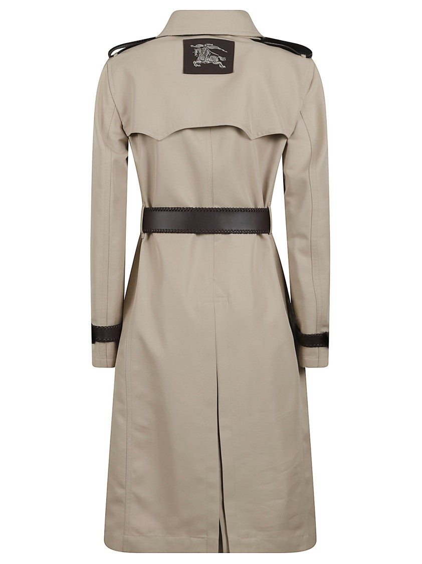 Burberry Double-Breasted Trench Coat With Wide Belt
