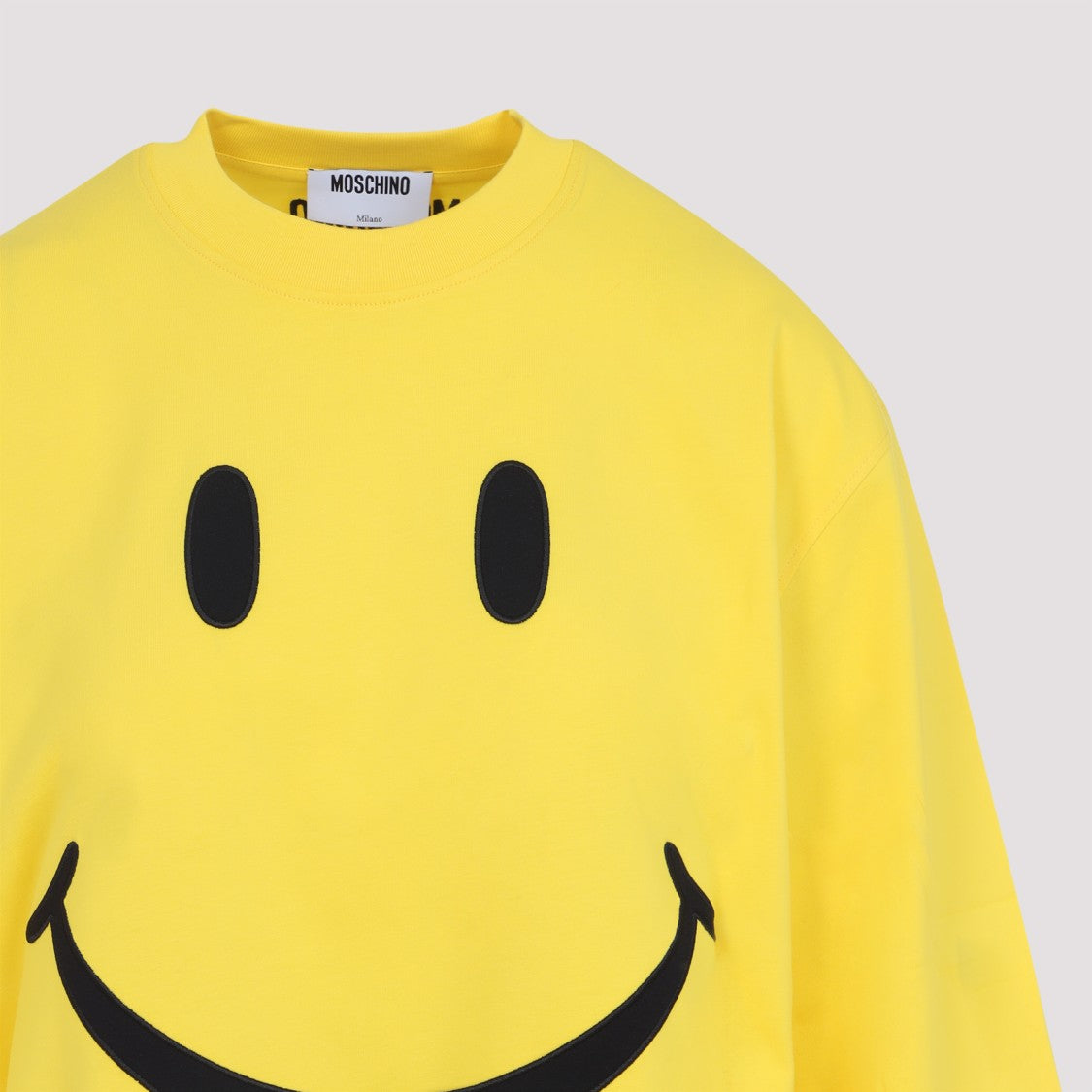 Moschino Yellow Cotton Smile T-Shirt
