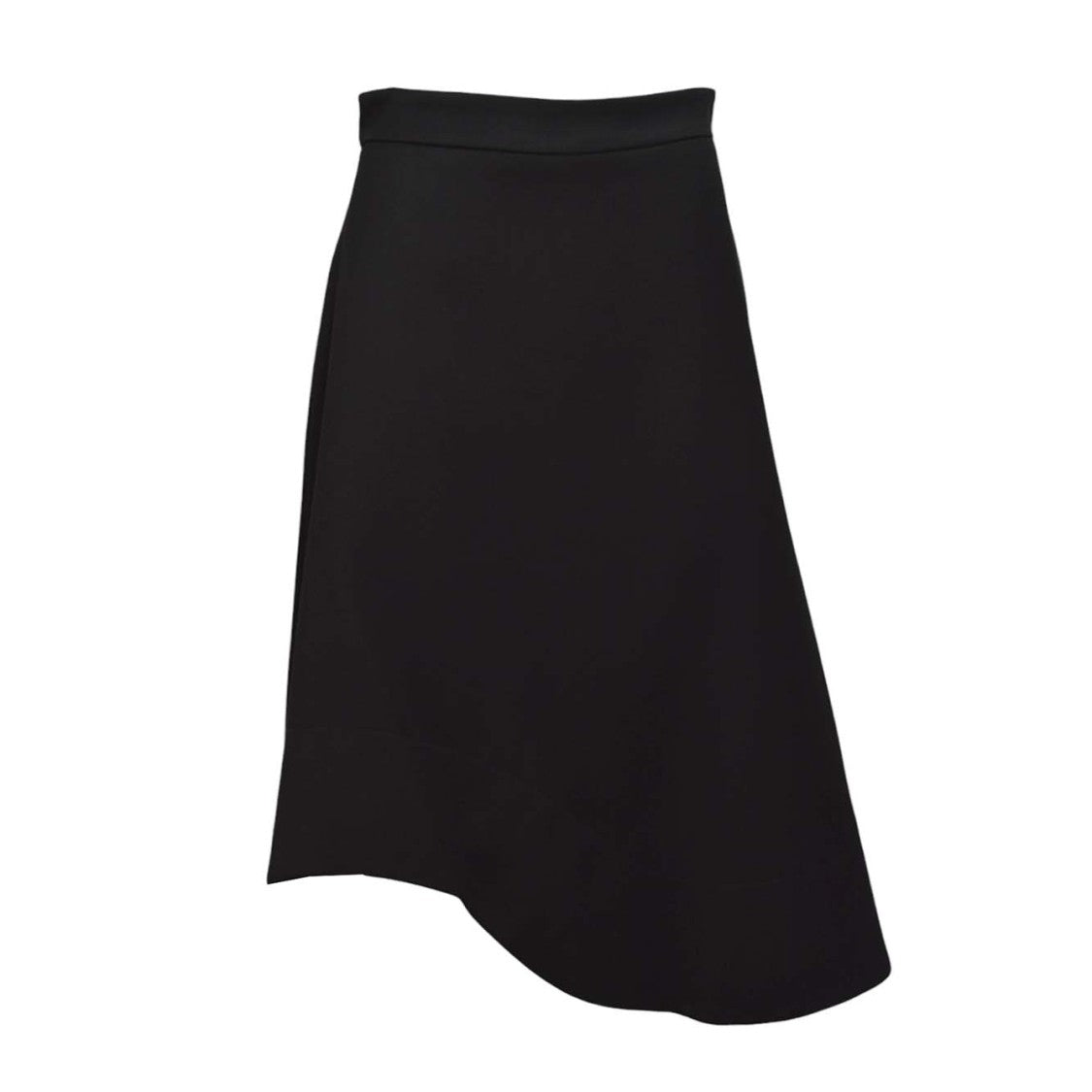 Nine Minutes Asymmetrical Midi Skirt In Viscose Blend