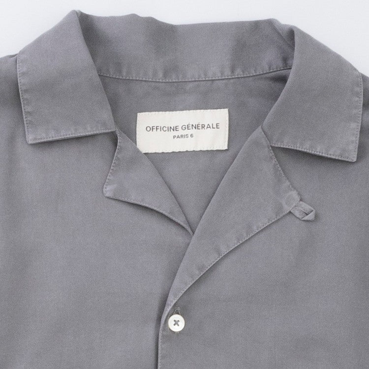 Officine Generale Relaxed-Fit Camp Shirt With Chest Pockets