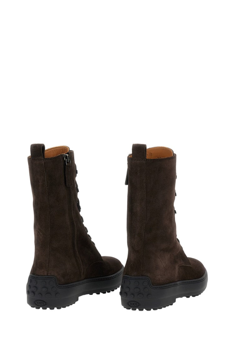 Tod's High Suede Ankle Boots