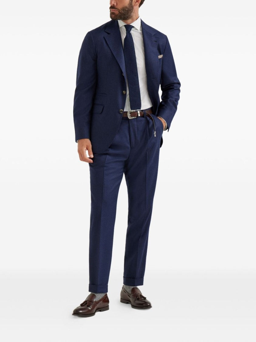 Brunello Cucinelli Vertical Stripe Long-Sleeve Button-Up Shirt