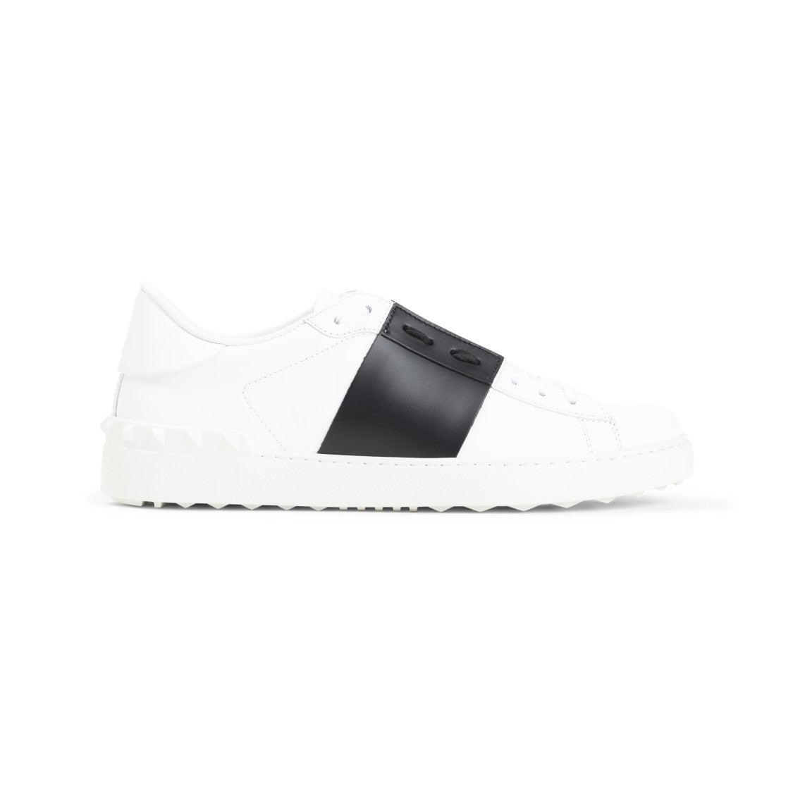 Valentino Garavani Calf Leather Low-Top Sneakers With Bold Strap