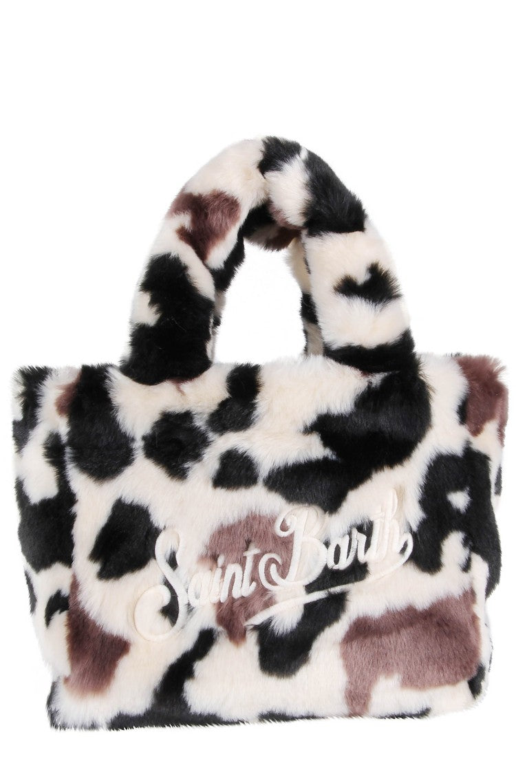 Mc2 Saint Barth Plush Cow Motif Handbag