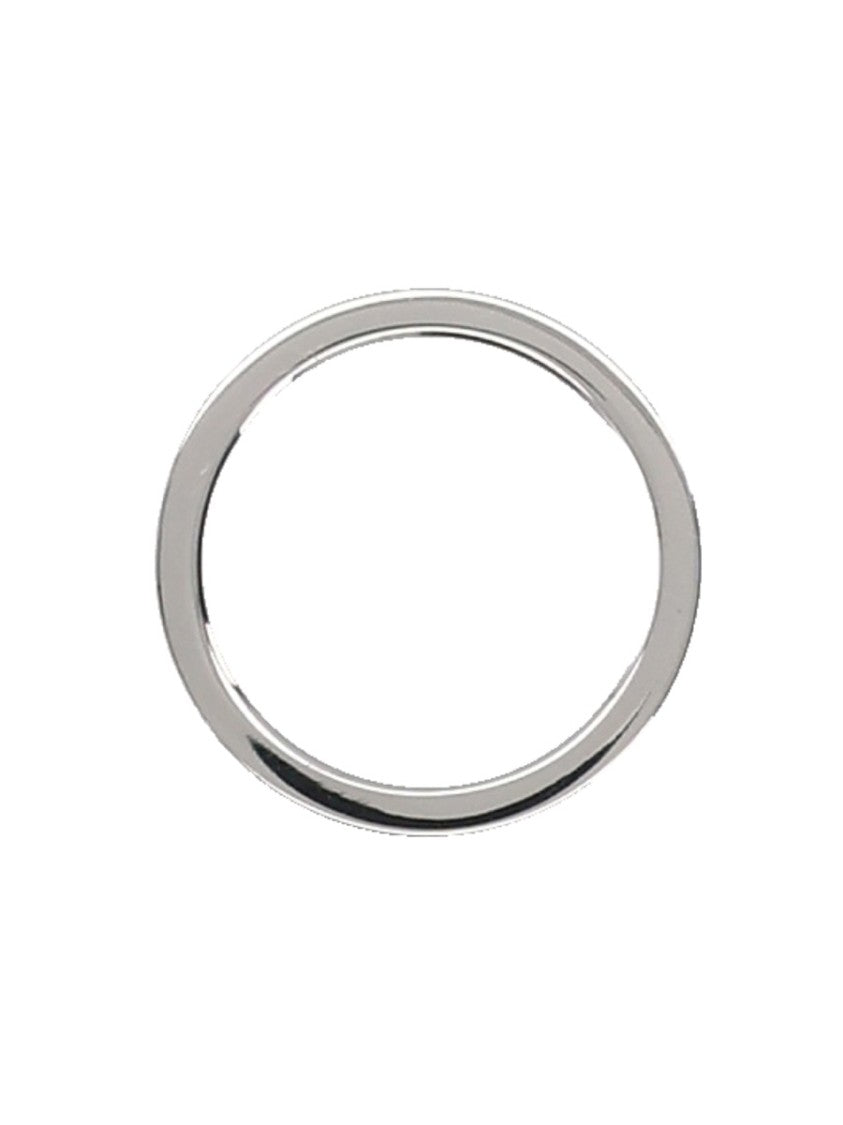 Maison Margiela Polished Flat Band Engraved Text Ring