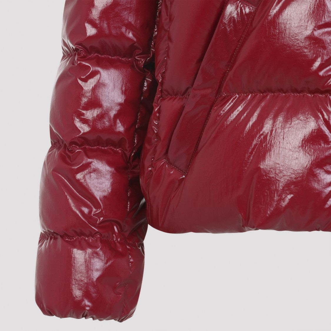 Moncler Glossy Padded Jacket With High Collar