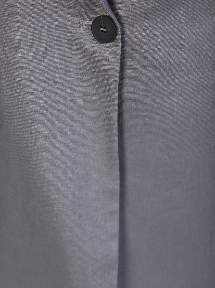 Blanca Vita Grey Single-Breasted Jacket