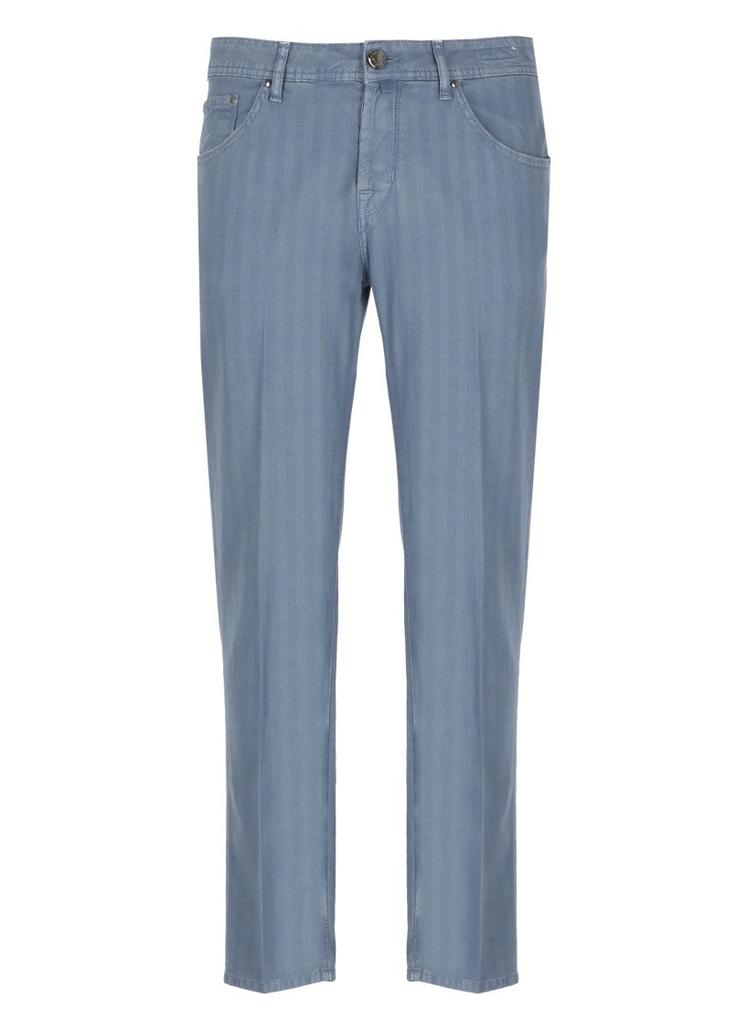 Jacob Cohen Blue Cotton Jeans