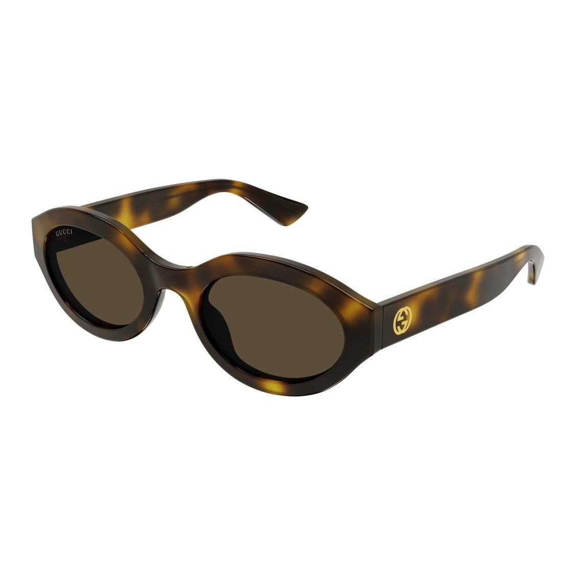 Gucci Gg1579s Tortoiseshell Oval Sunglasses