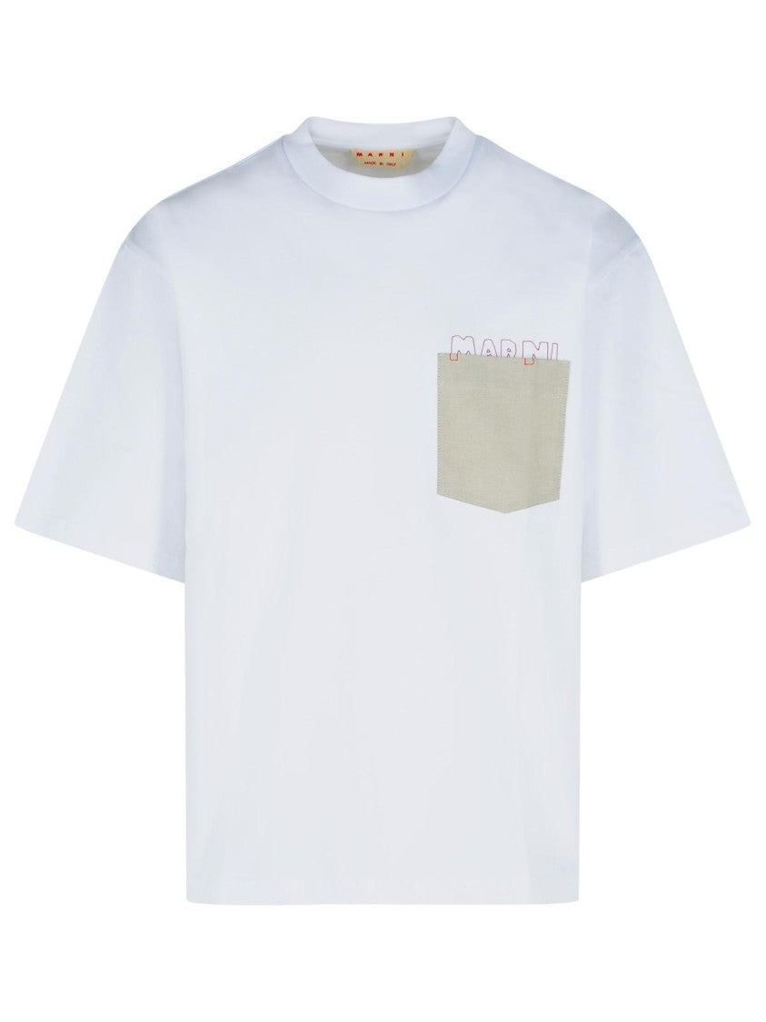 Marni White Cotton T-Shirt