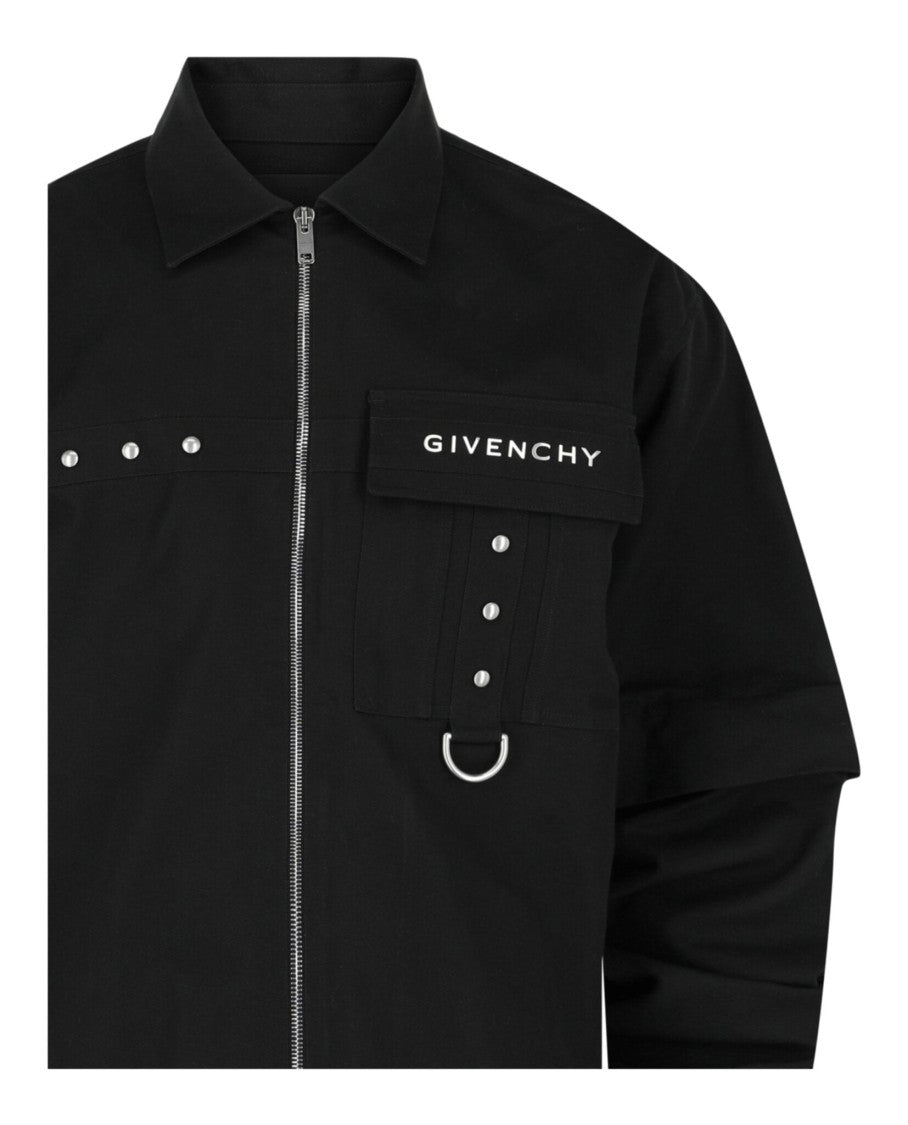 Givenchy Signature Zip-Up Shirt