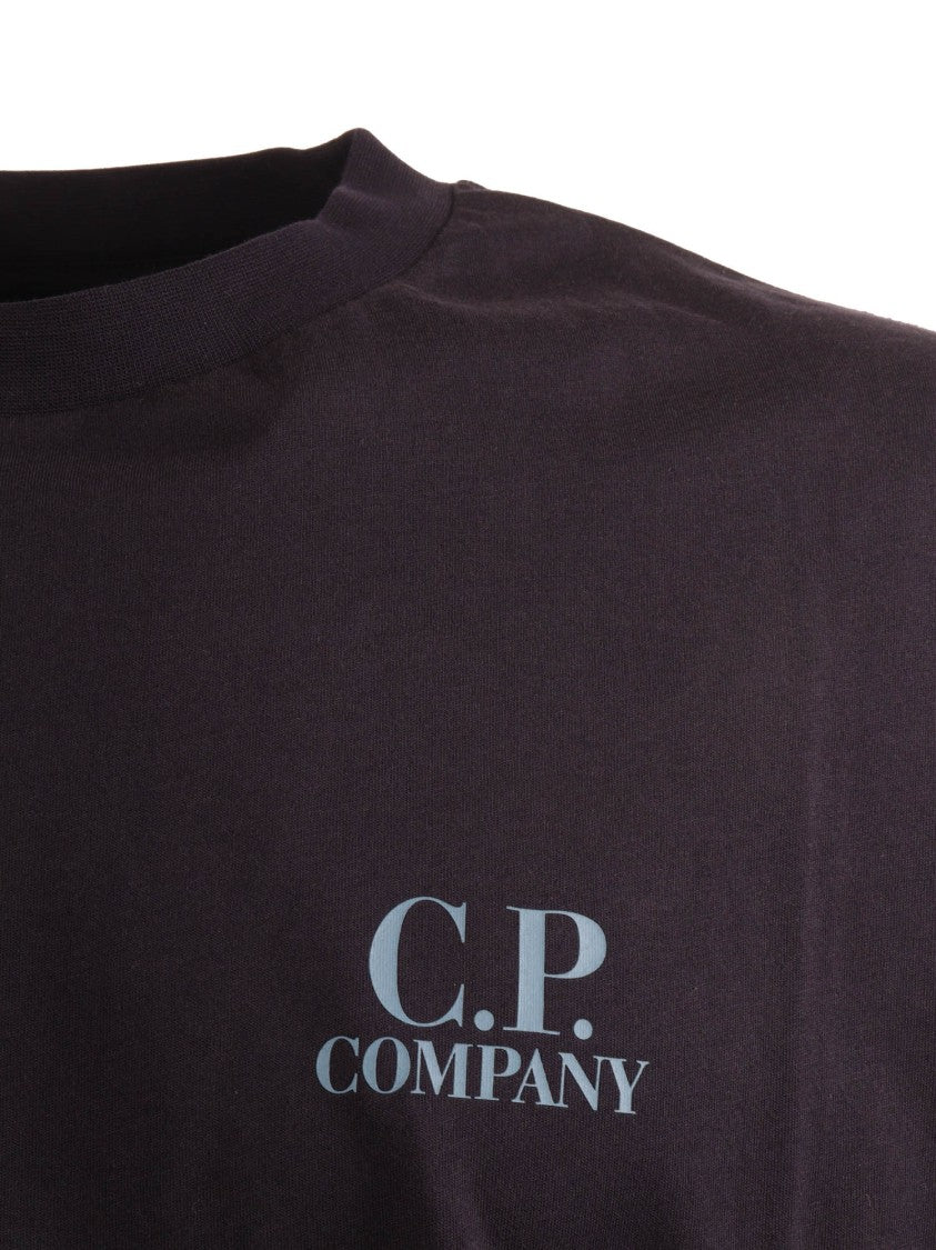 C.P. Company Classic Bold Logo Crew Neck T-Shirt