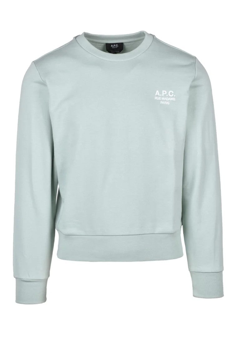 A.P.C. Cropped Sweatshirt - Aqua