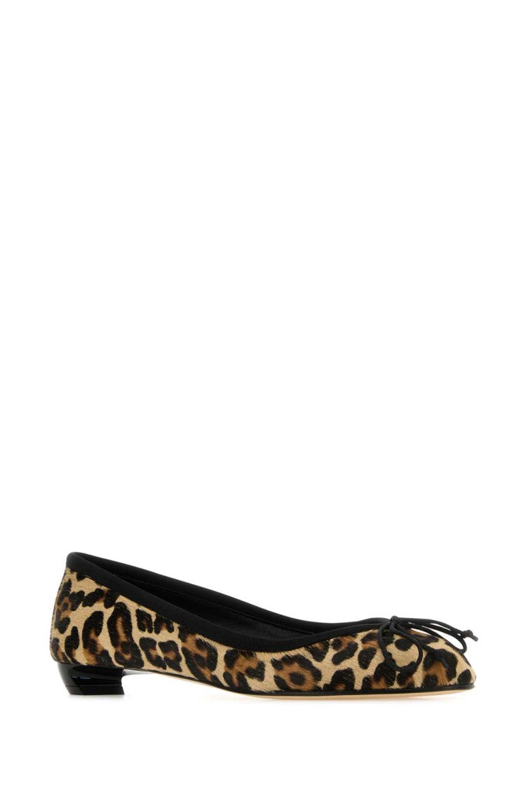 Alexander Mcqueen Printed Calf-Hair Armadillo Ballerinas