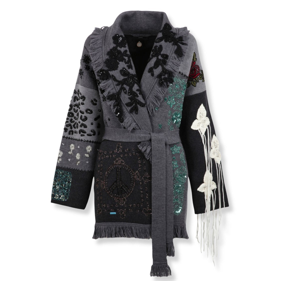 Alanui Midnight Knit Cardigan With Relaxed Fit