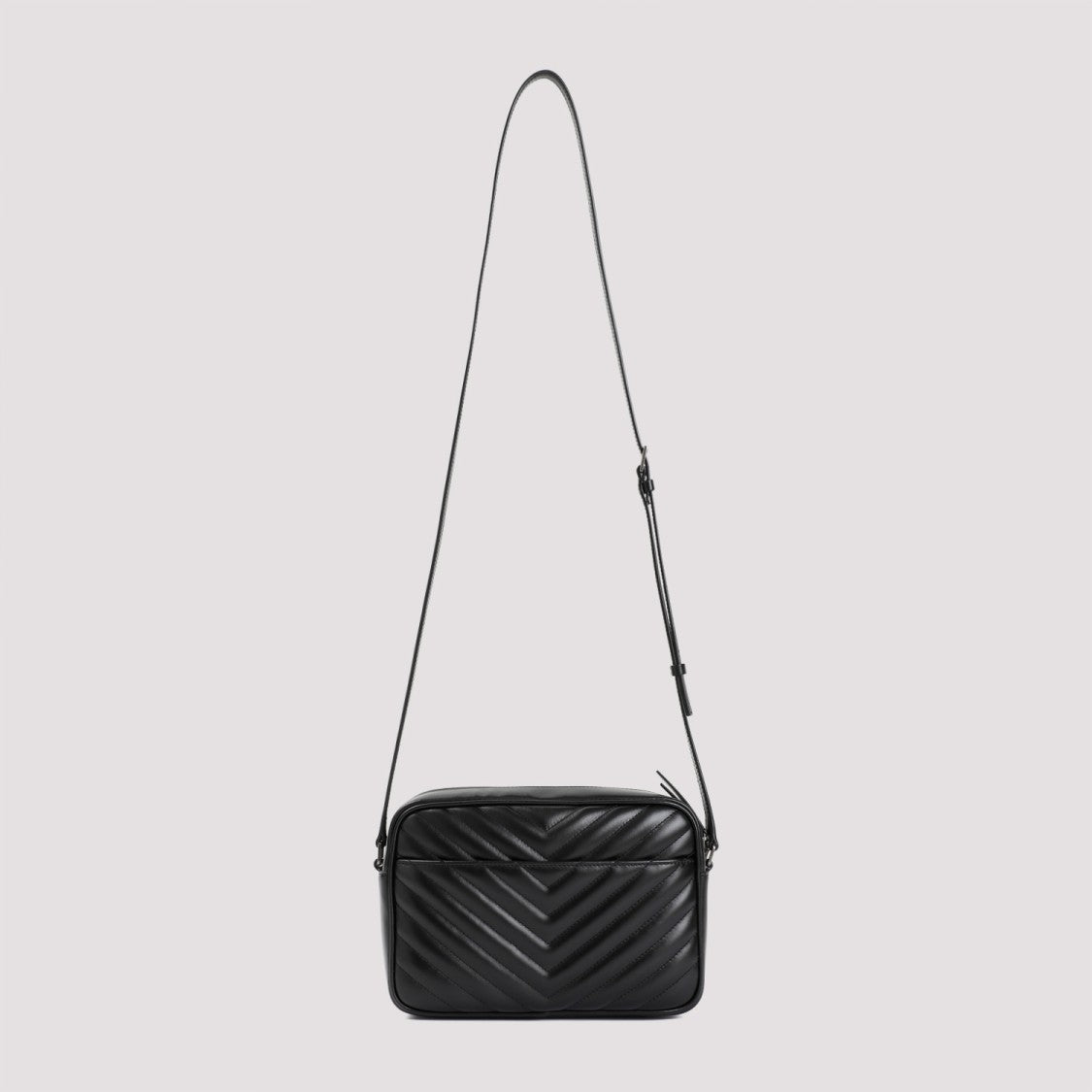 Saint Laurent Black Matelassé Leather Shoulder Bag