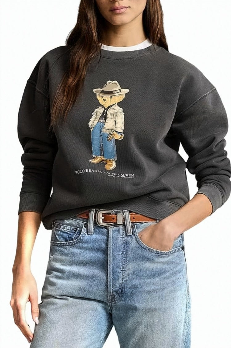 Polo Ralph Lauren Relaxed-Fit Long-Sleeve Sweatshirt With Graphic Bear