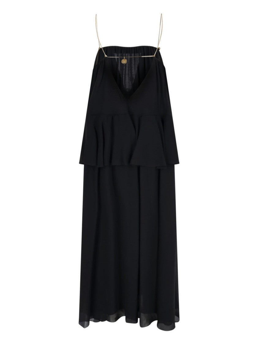 Chloé Maxi Silk Dress – Black