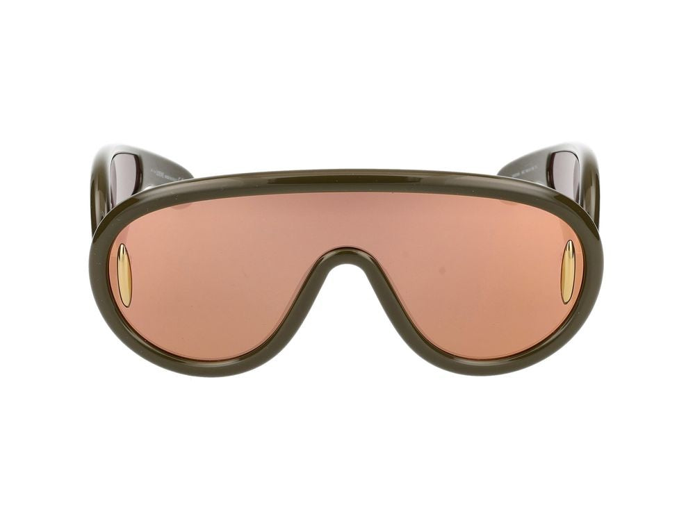 Loewe Gold Oversized Shield Sunglasses