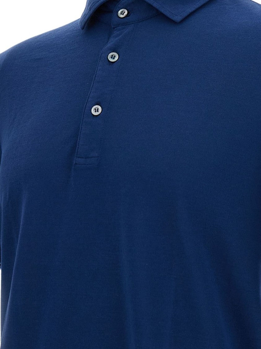 Drumohr Peach Orange Classic Logo Polo Shirt