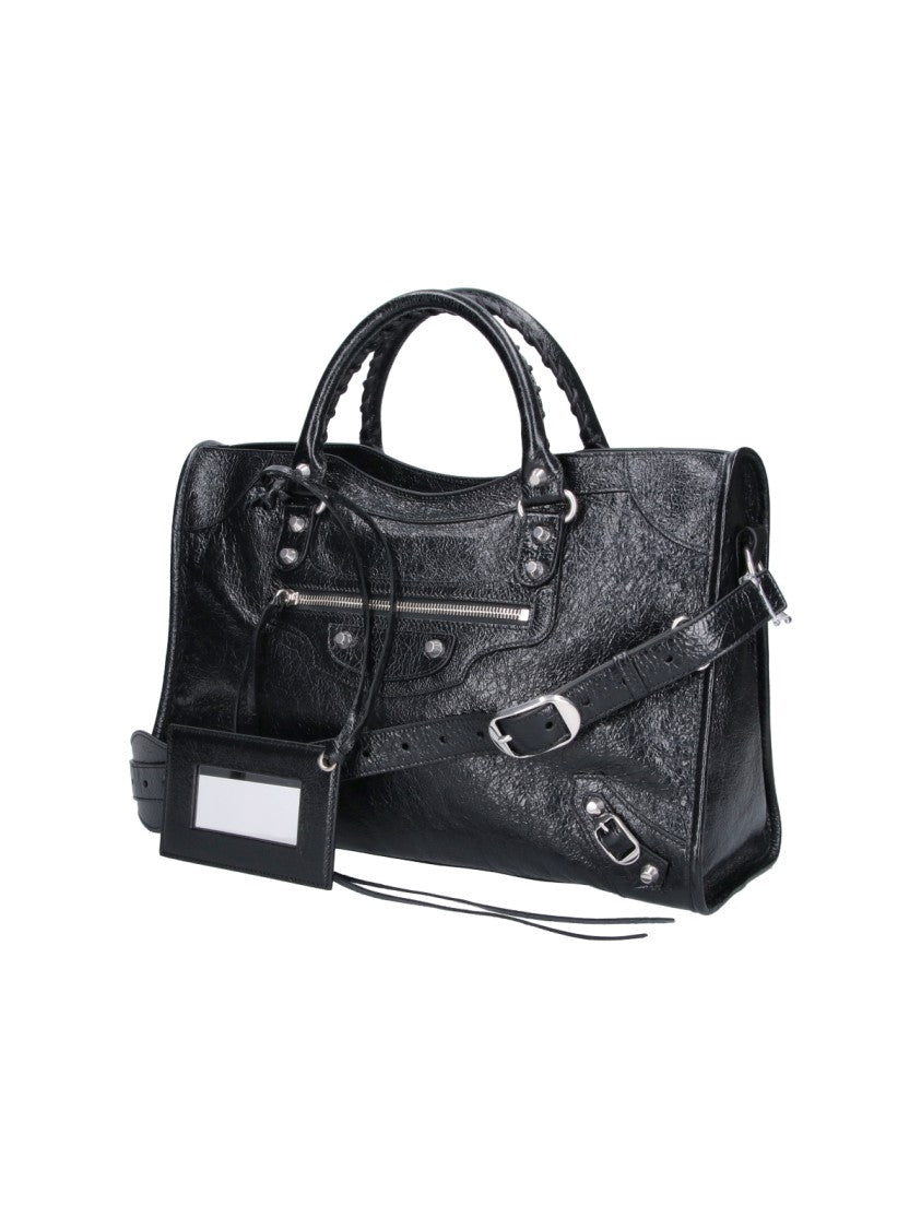 Balenciaga Black Medium Le City Lamb Bag